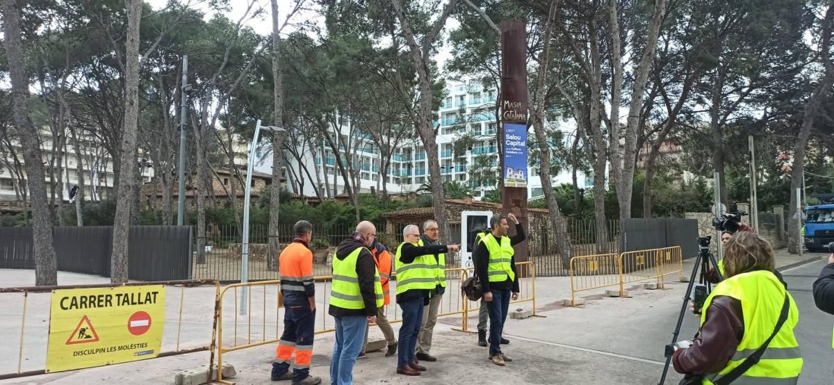 Obras de peatonalización de la calle Carles Buïgas de Salou 3