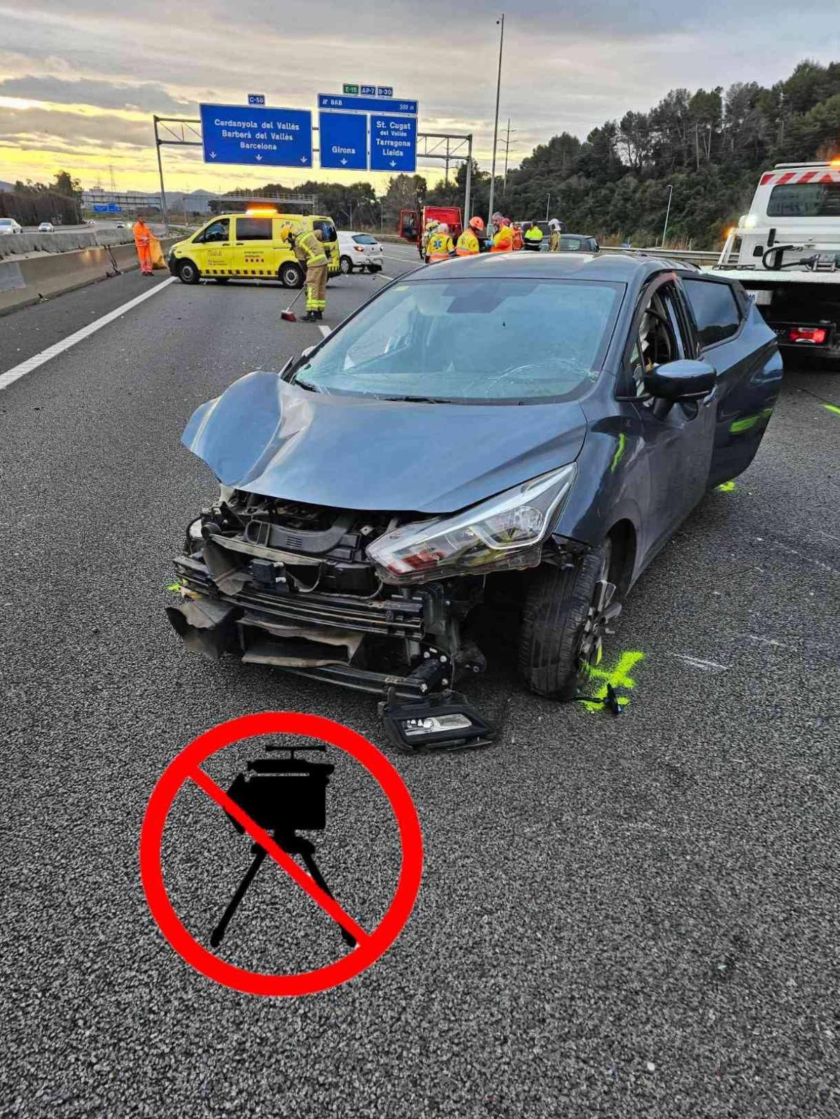 Accidente mortal en la C-58 en Badia del Vallès | FOTO: @antiradarcatala