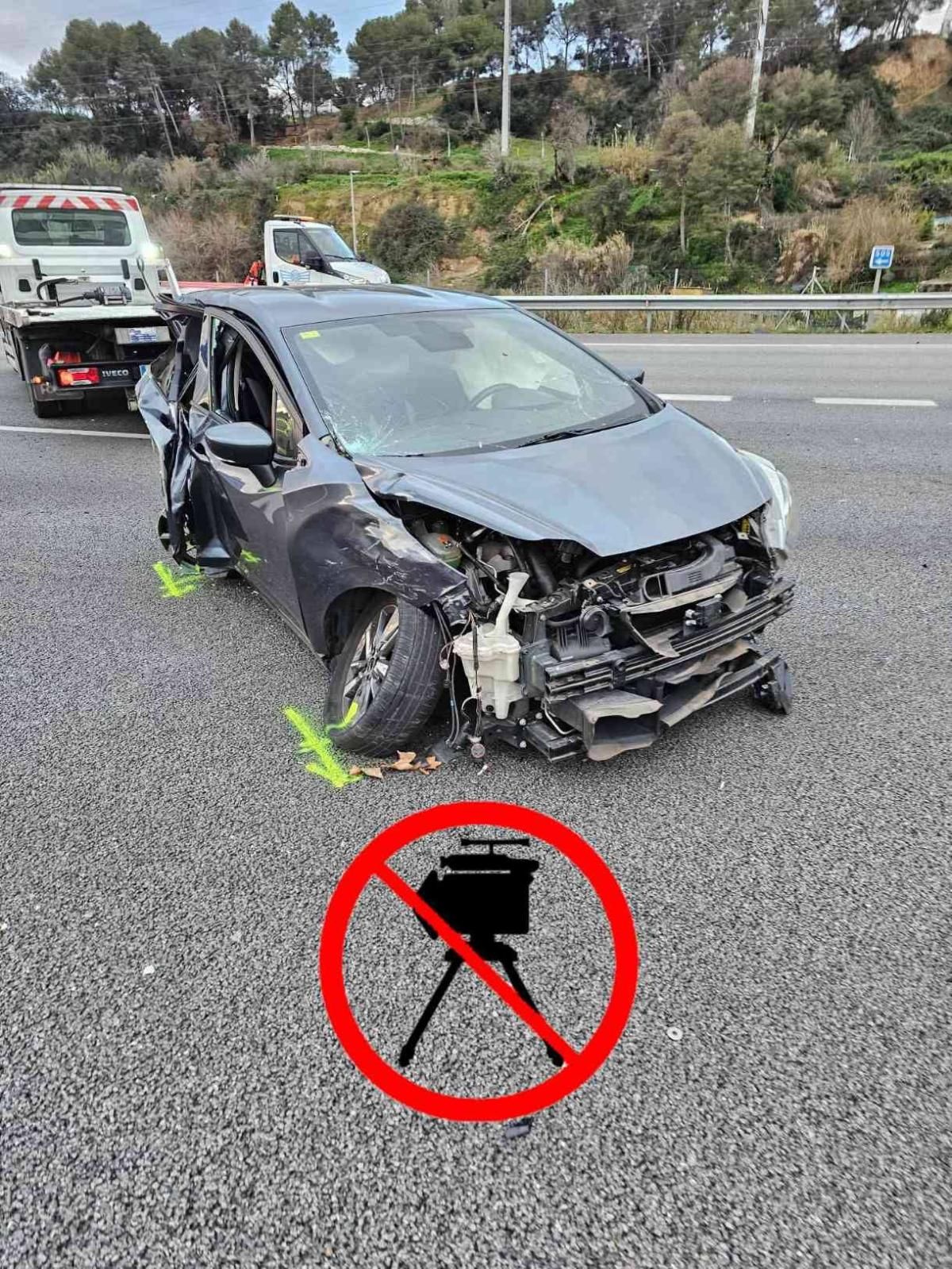 Accidente mortal en la C-58 en Badia del Vallès | FOTO: @antiradarcatala