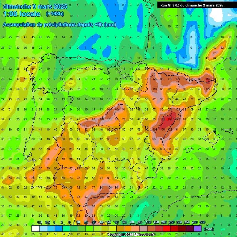 Acumulacions d'aigua previstes fins al 7 de març a Catalunya