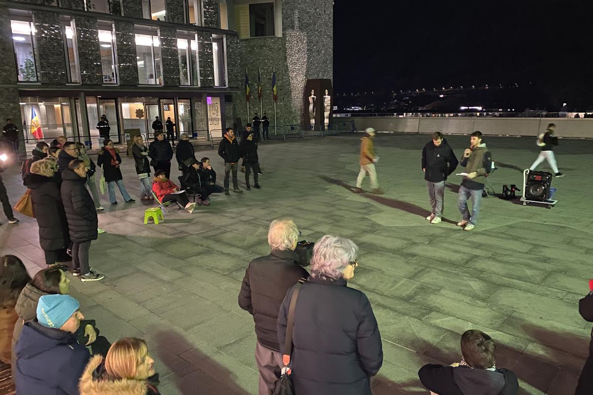 L'assemblea popular de la Coordinadora que ha tingut lloc aquest dijous a la plaça del Consell General