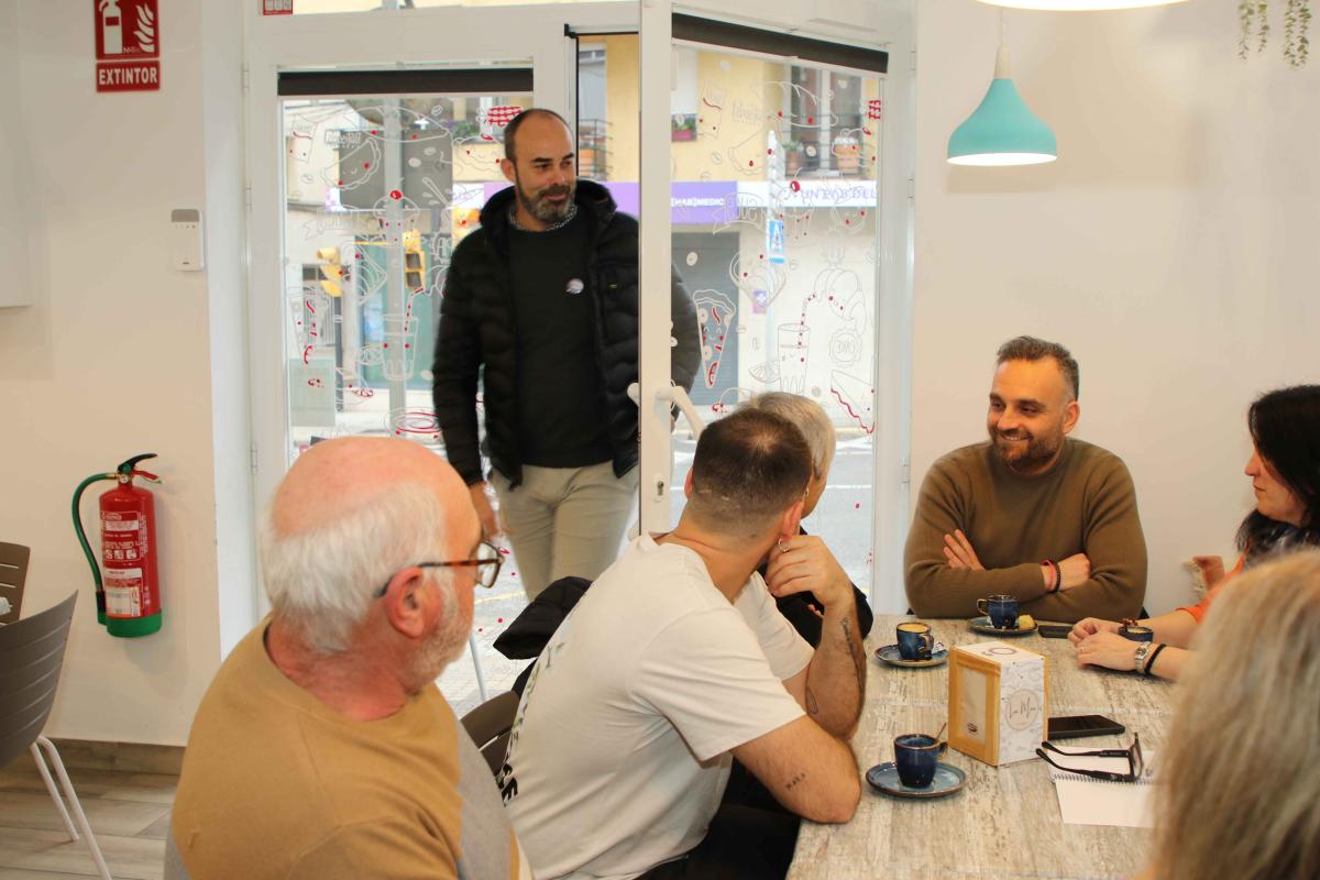 Primer cafè amb l'alcalde de Roquetes