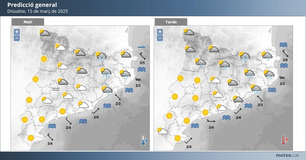 Predicció dissabte 15 de març