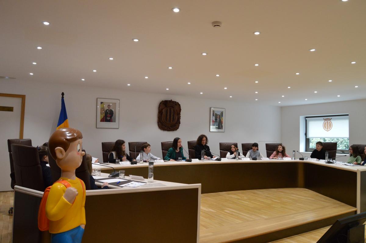 Un moment del consell d'infants d'Andorra la Vella