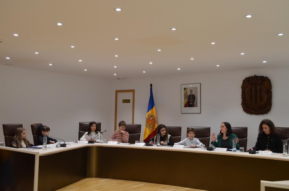 El consell d'infants d'Andorra la Vella d'aquest dijous al matí
