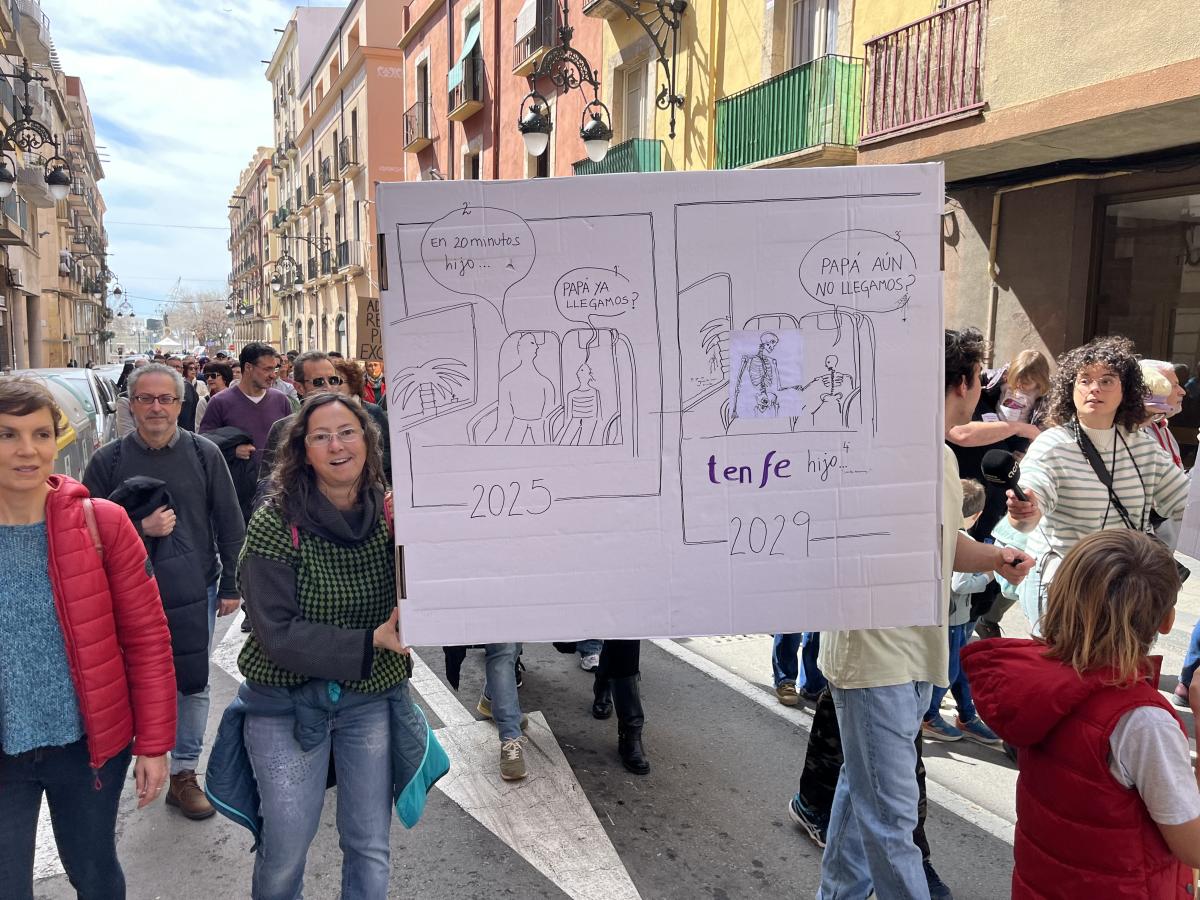 manifestacio trenes tarragona