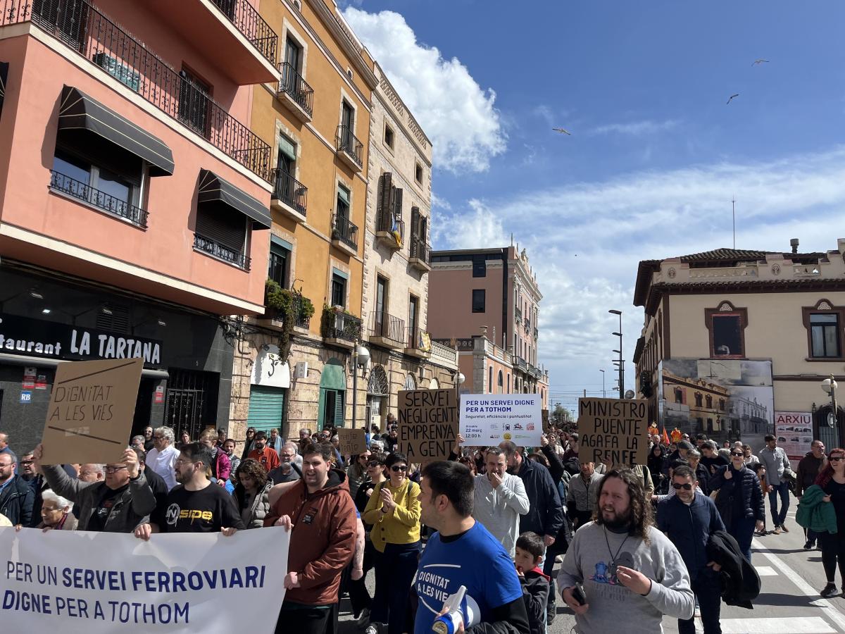 manifestacio trenes tarragona
