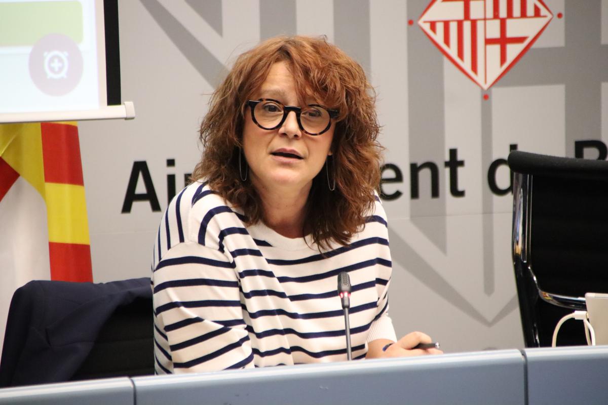 La tinenta d'alcaldia, Laia Bonet, durant la comissió