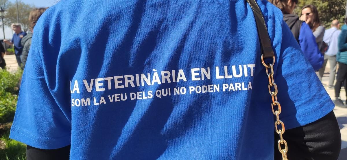 manifestació Lleida veterinaris