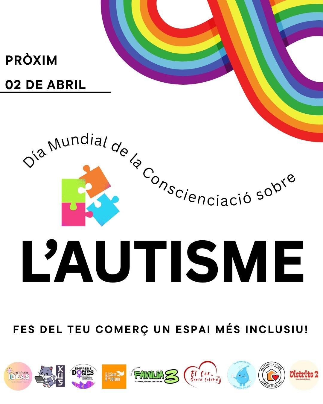 Els comerços de Família3 impulsen una campanya per donar suport als infants amb autisme a Santa Coloma 2