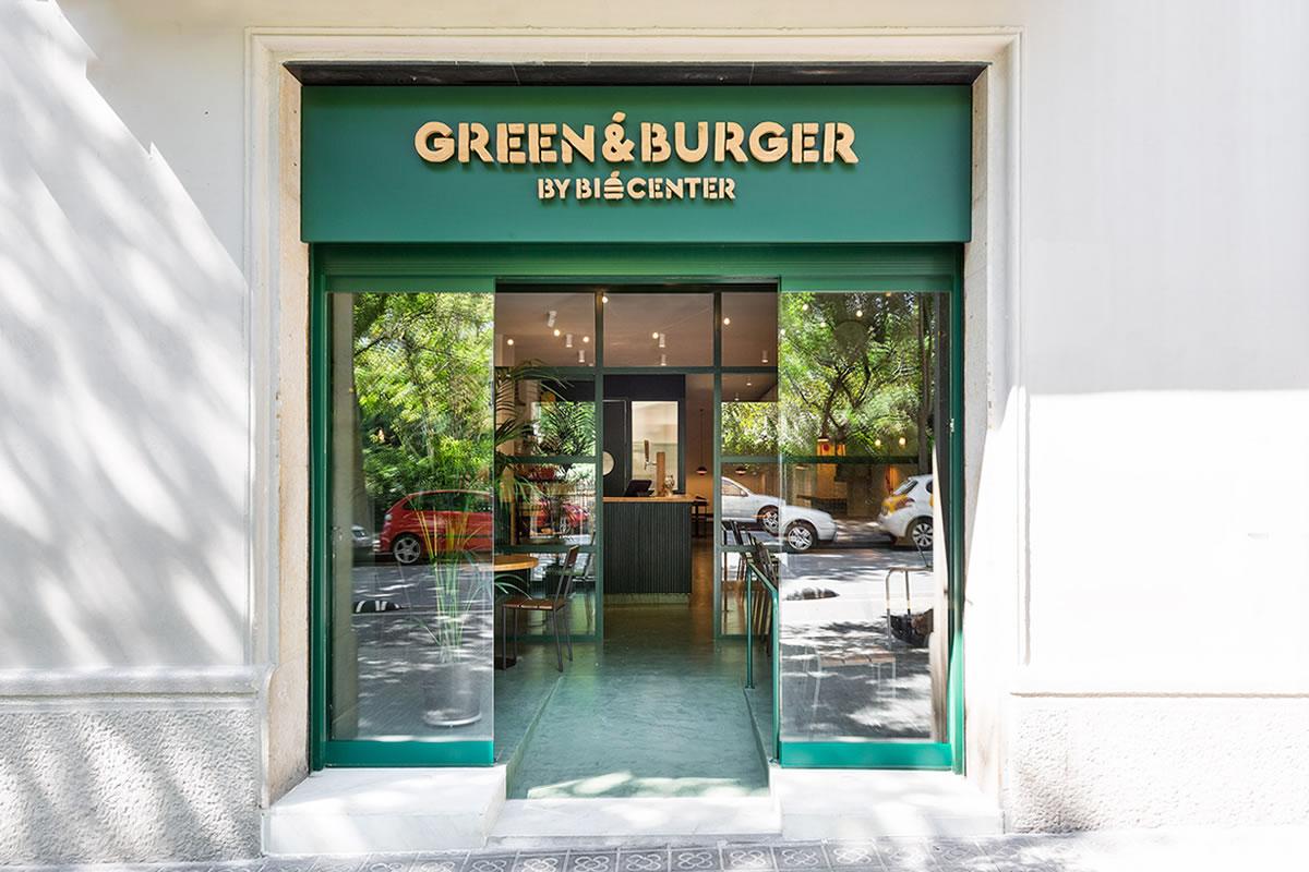 green and burguer