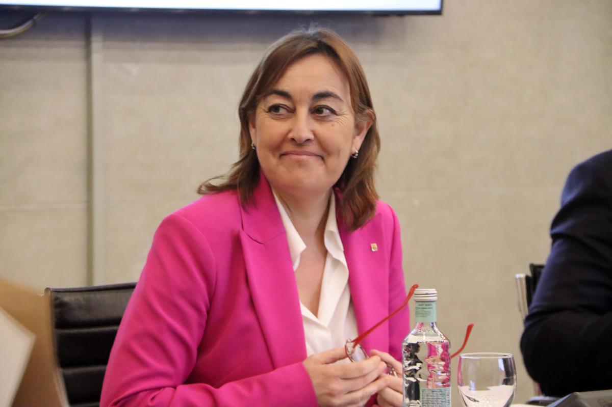 La consellera de Territorio, Sílvia Paneque, en la comisión mixta de seguimiento para el nuevo impulso al hub audiovisual del Catalunya Media City