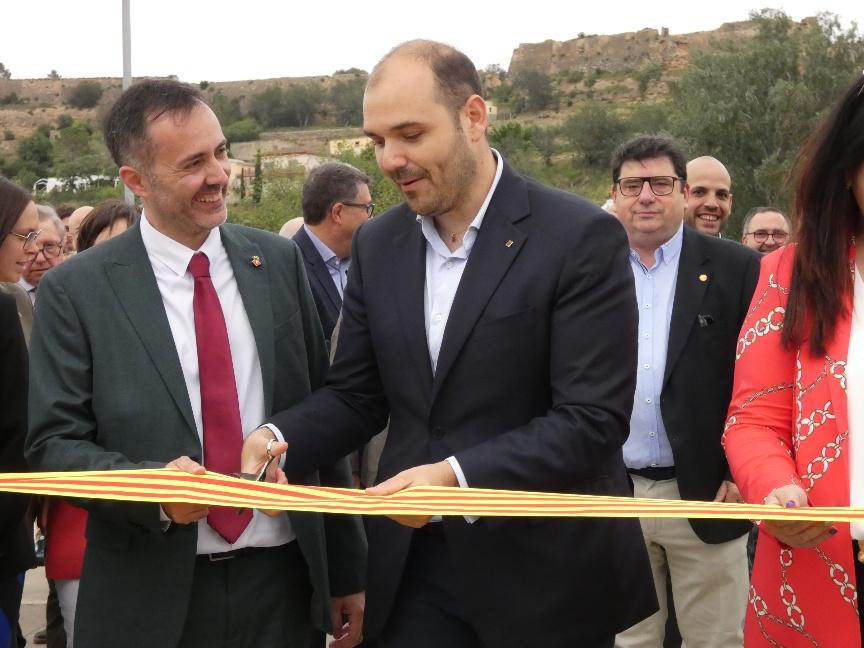 Autoritats en la inauguració de la 79a edició de l'Expoebre 1