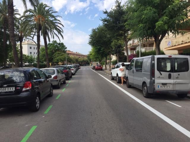 Les àrees verdes d'aparcament a Vilanova i la Geltrú