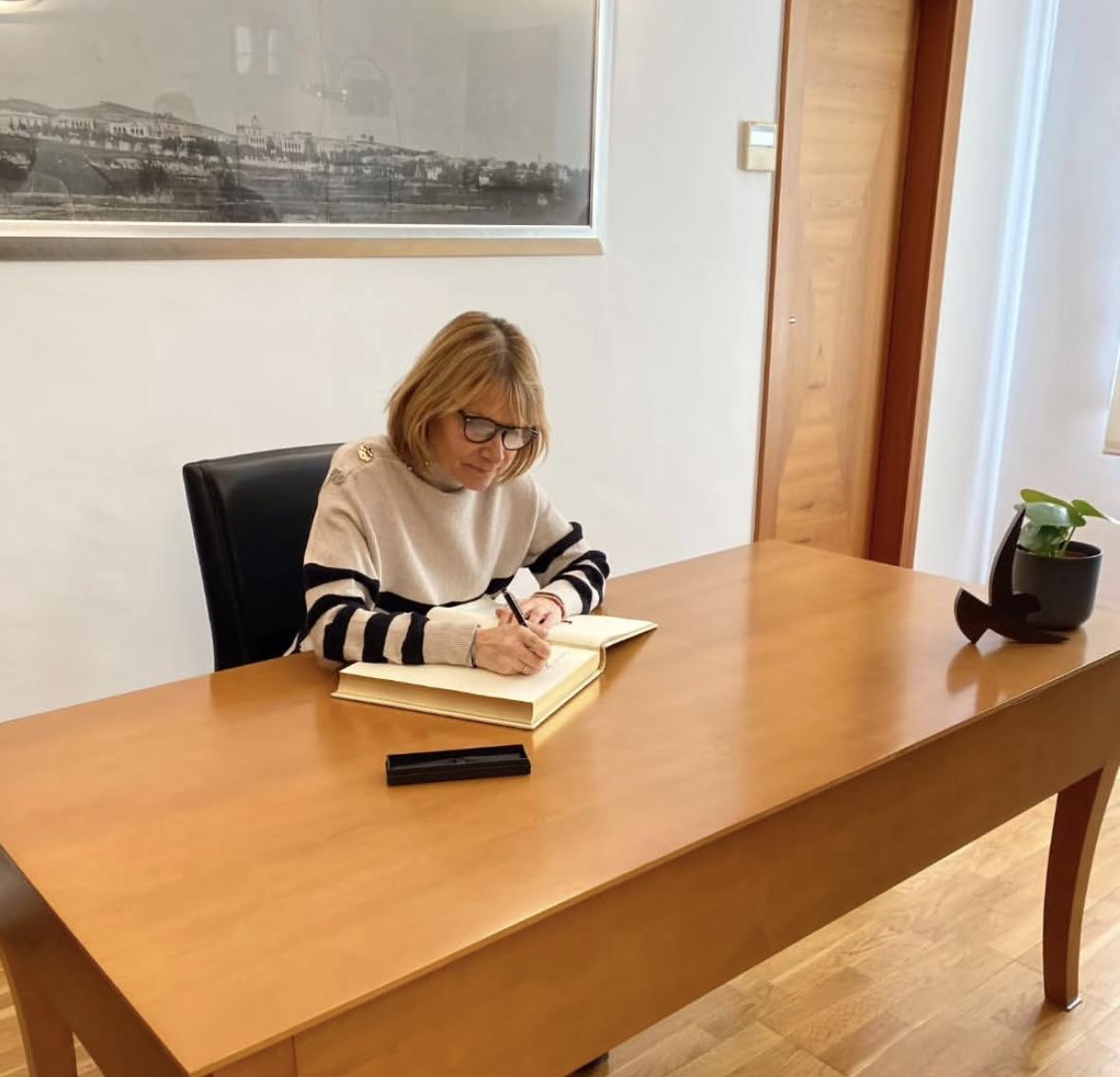 Lluïsa Moret, presidenta de la Diputació de Barcelona, a Santa Coloma de Gramenet