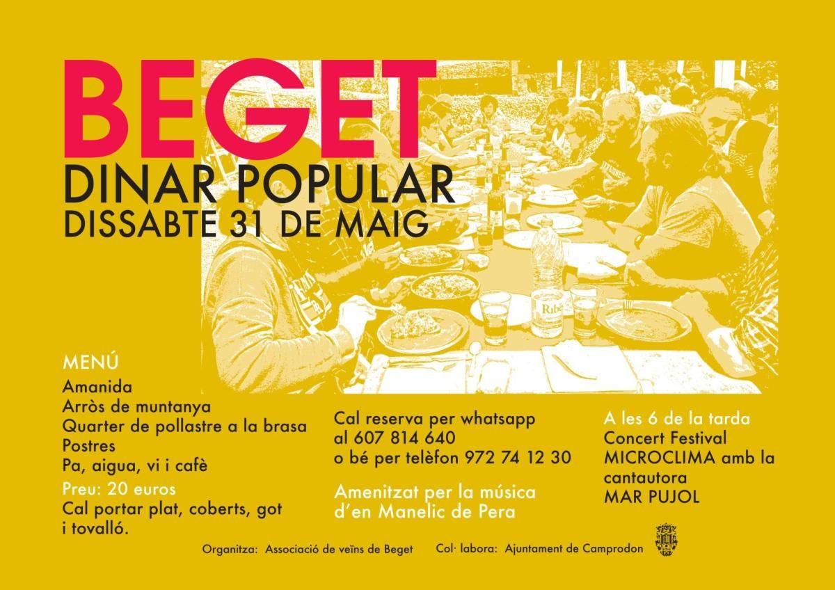 Dinar Popular de Camprodon a Beget 2025