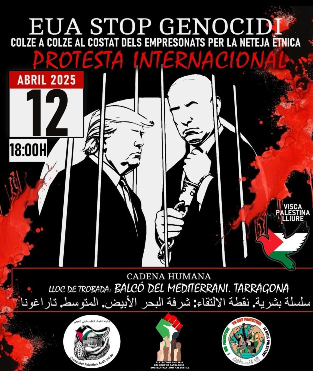 Manifestació contra el genocidi a Gaza a Tarragona