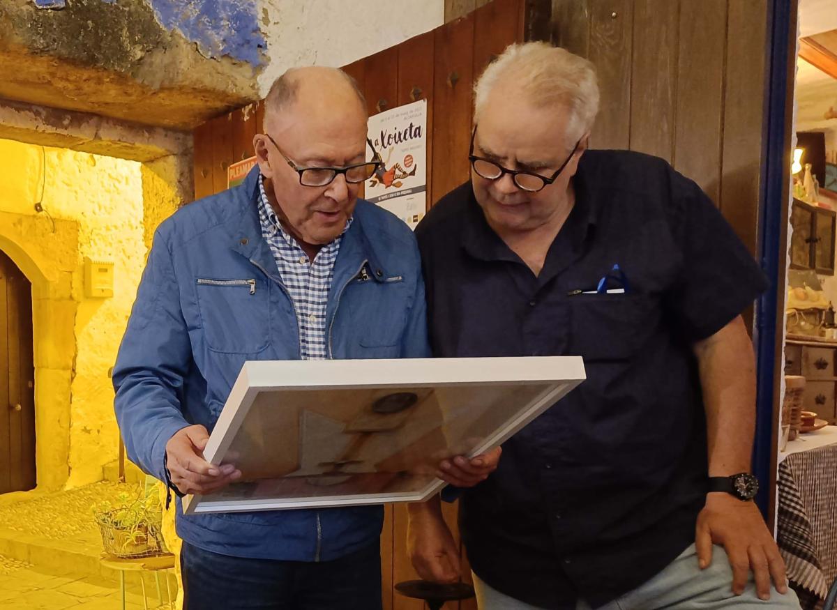 Sabino Antuña. Premi Gatell amb Román Hereter