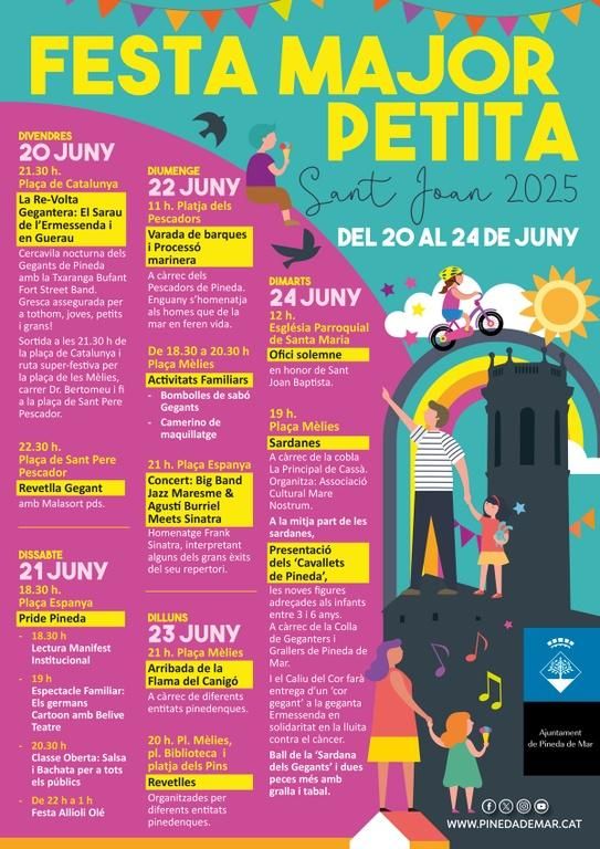 festa major petita 2025 pineda de mar