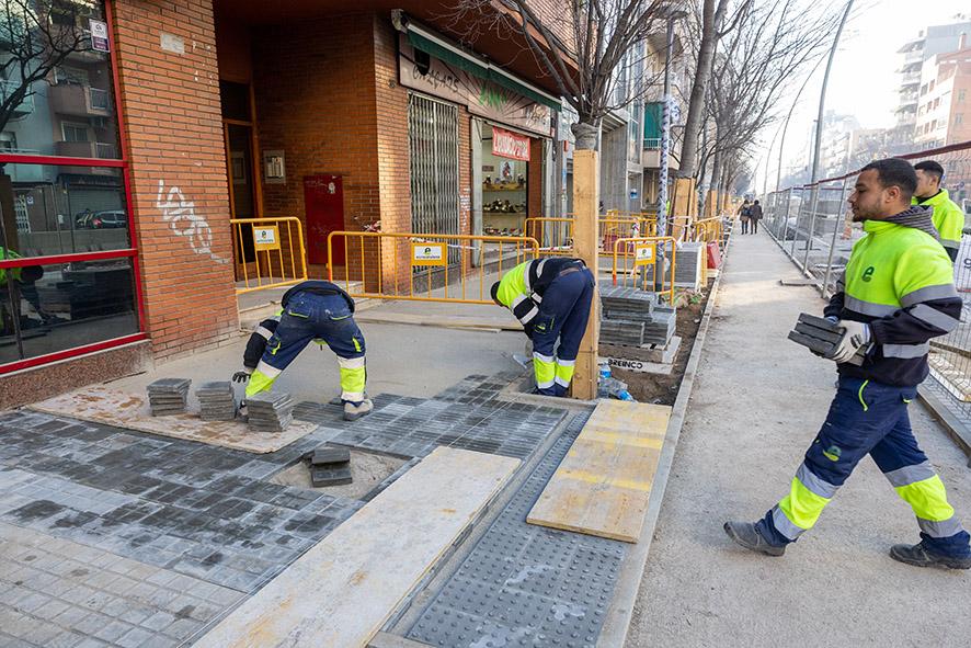 Obres a l'avinguda de Sant Esteve de Granollers 2