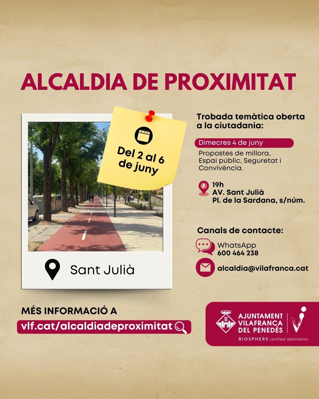 Alcaldia de proximitat de Vilafranca a Sant Julià