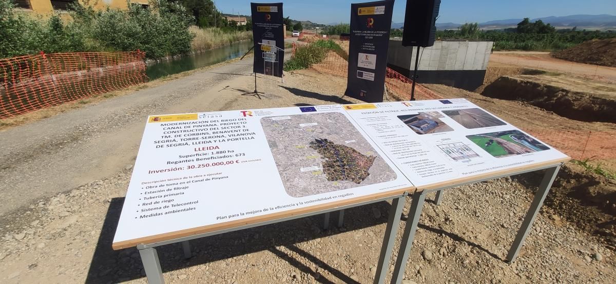 modernización canal Pinyana Lleida