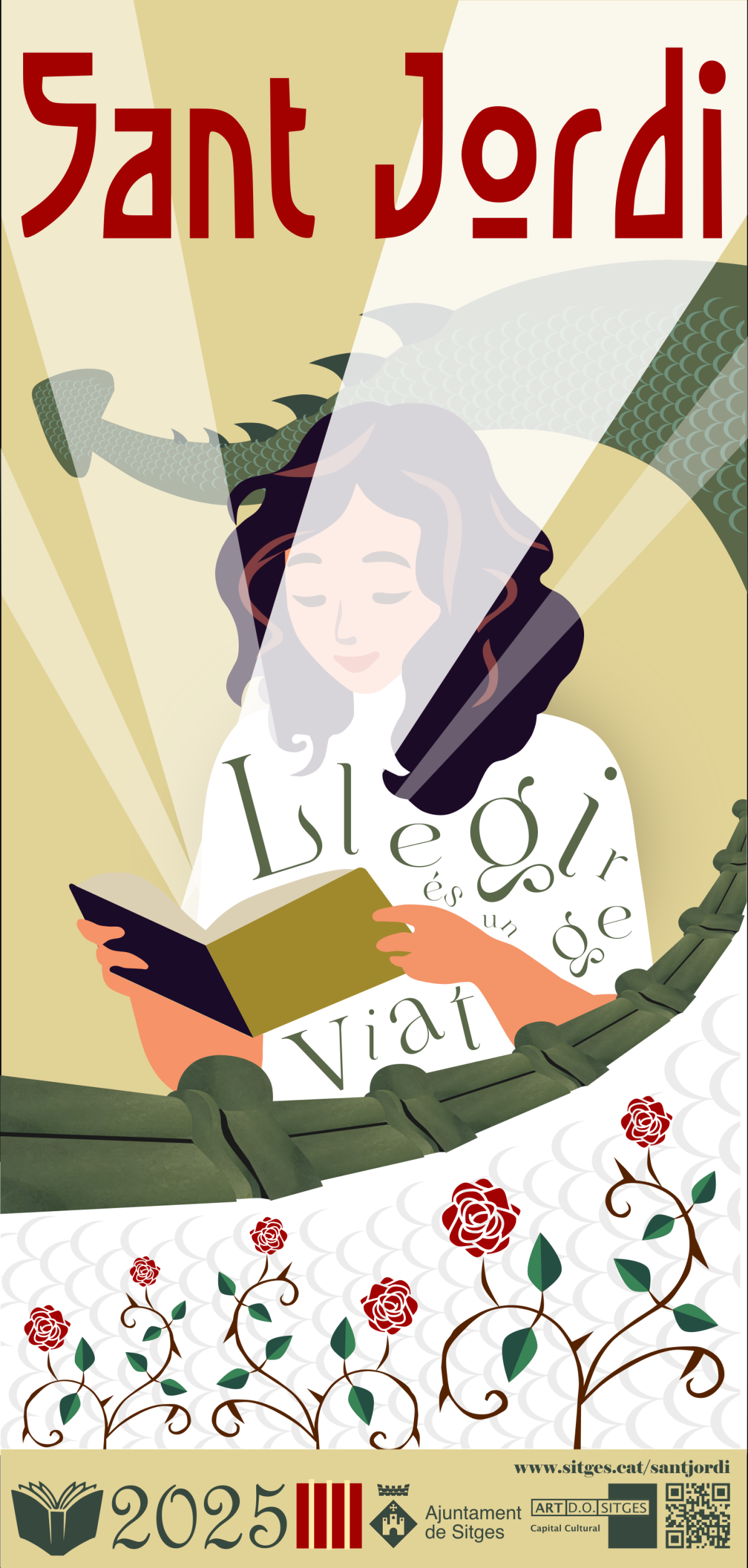 Cartell de Sant Jordi 2025 a Sitges - copia