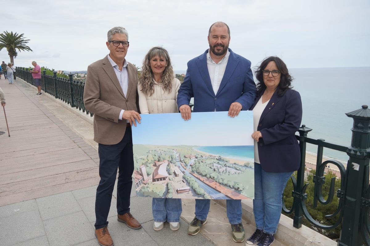 El portaveu d'ERC Tarragona, Xavi Puig, amb la presentació del projecte de la Ciutat Residencial