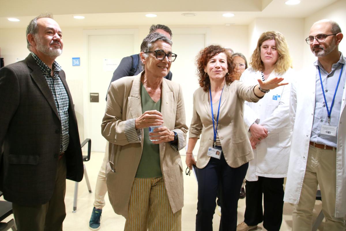 La consellera de Salut, Olga Pané, durant la visita que ha fet aquest divendres al Pius Hospital de Valls 1