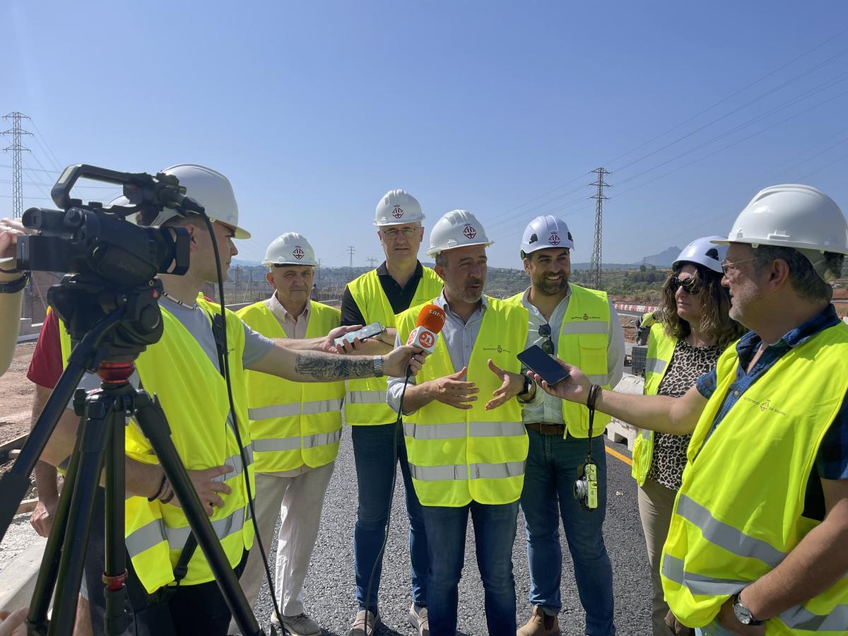 Obres a la nova avinguda de l'Esport de Manresa