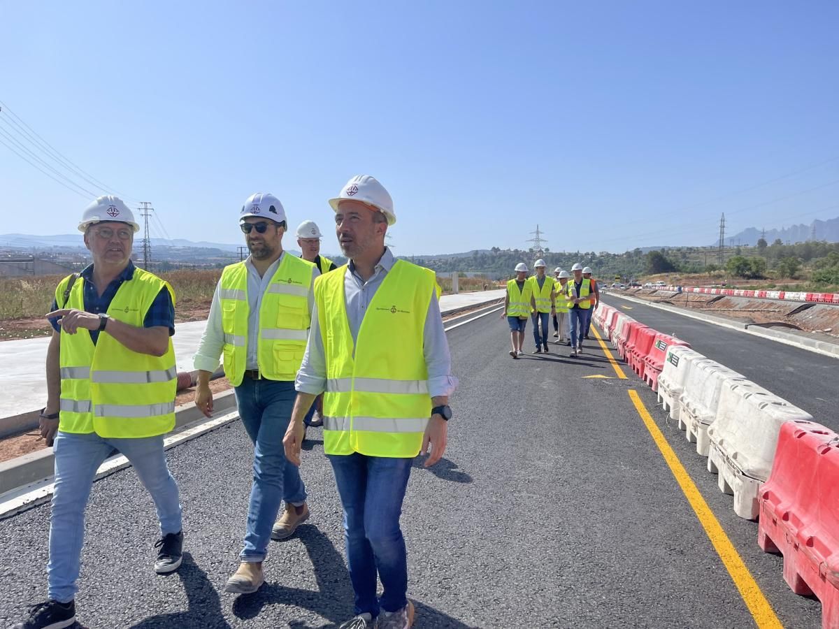 Obres a la nova avinguda de l'Esport de Manresa