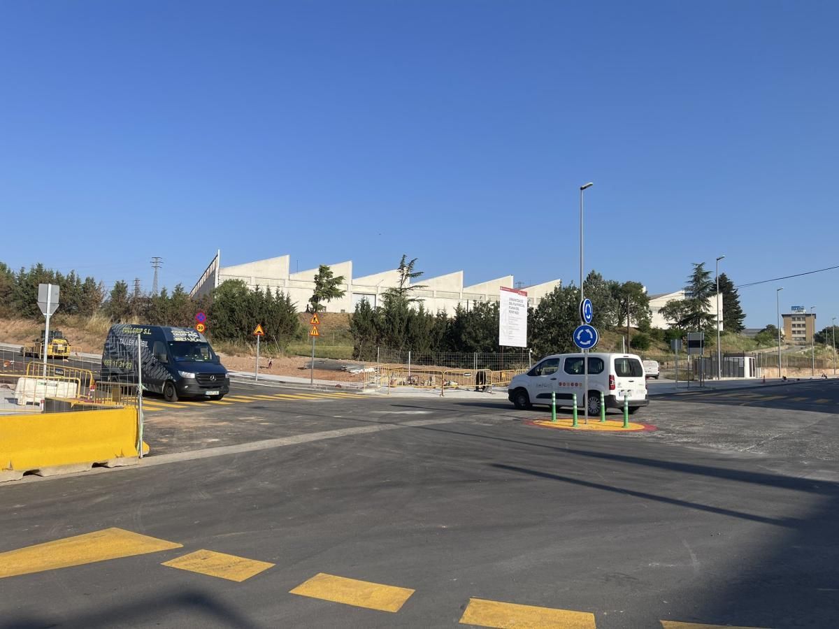 Obres a la nova avinguda de l'Esport de Manresa