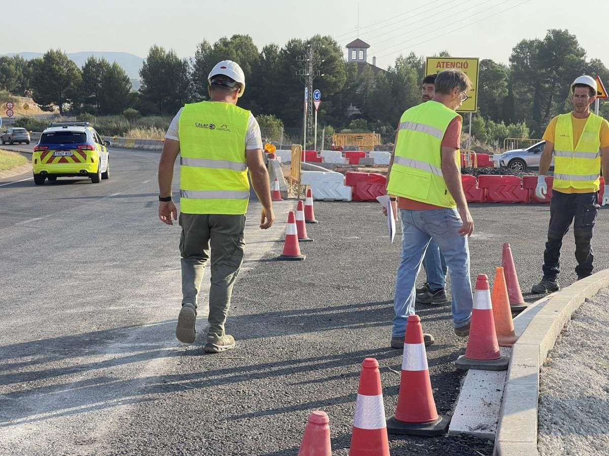 Obres a la nova avinguda de l'Esport de Manresa