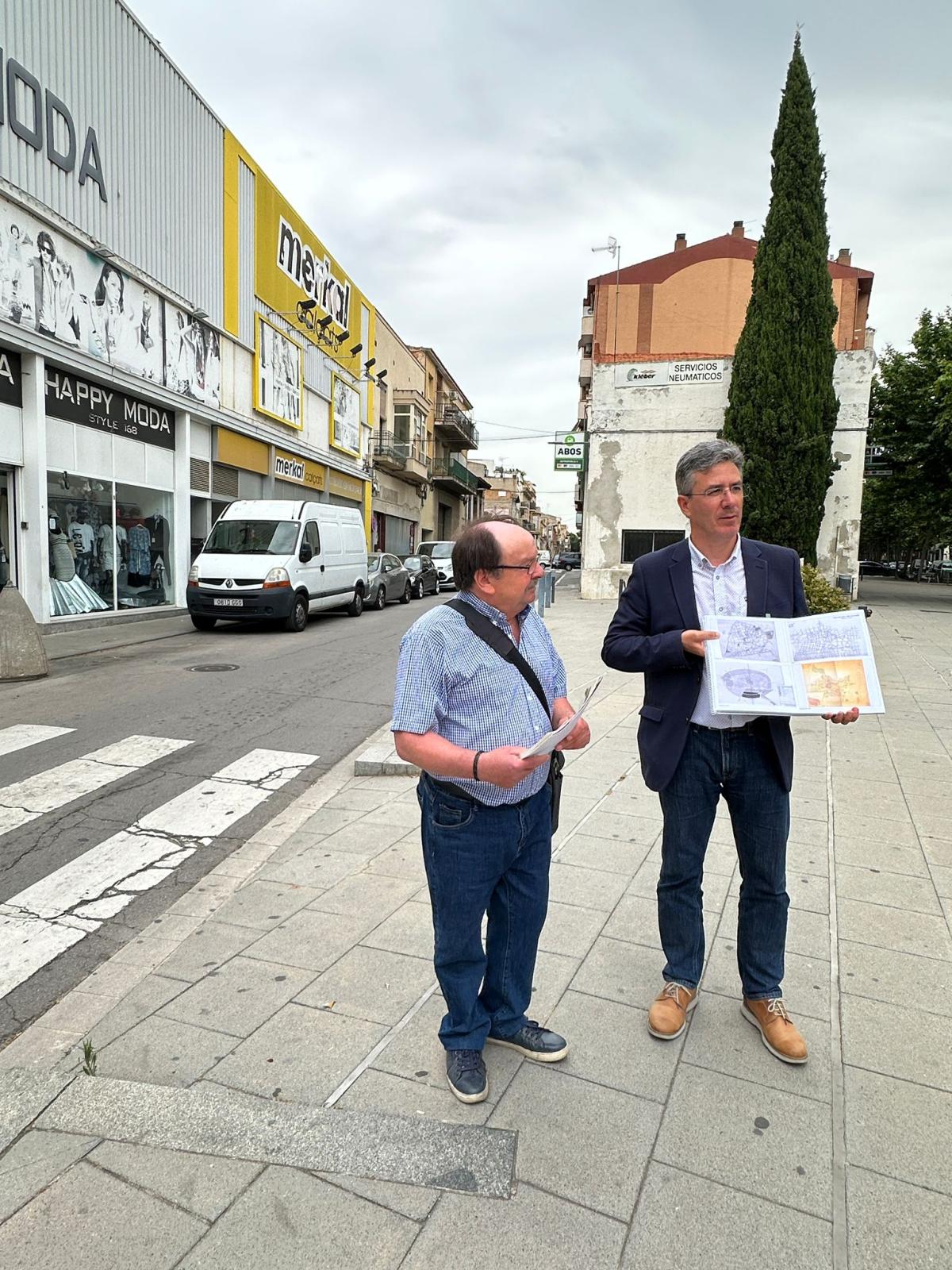 Francisco Romero al carrer de Sant Pere de Vilafranca del Penedès