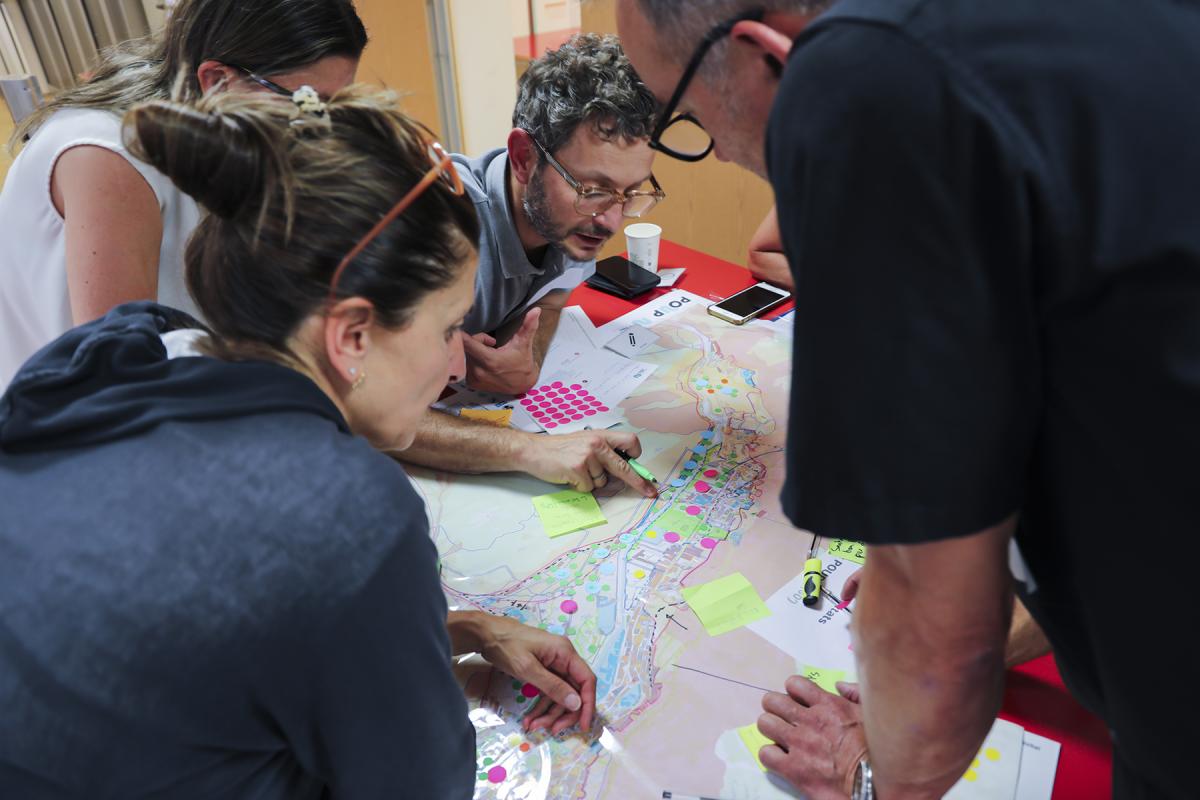 Un moment del quart taller deliberatiu del POUP d'Andorra la Vella