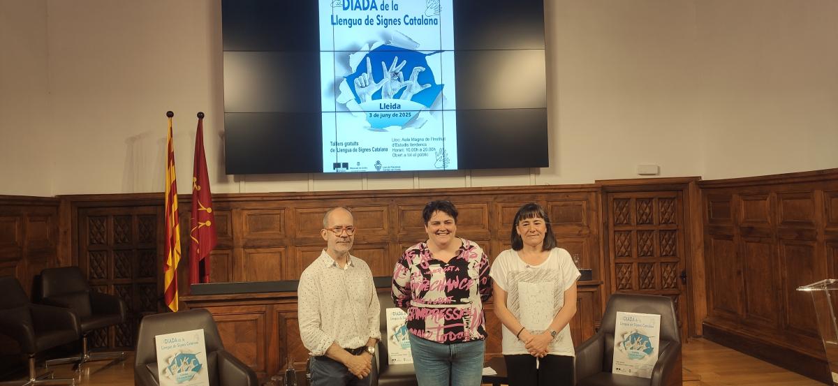 presentació actes Diada Llengua Signes Catalana Lleida