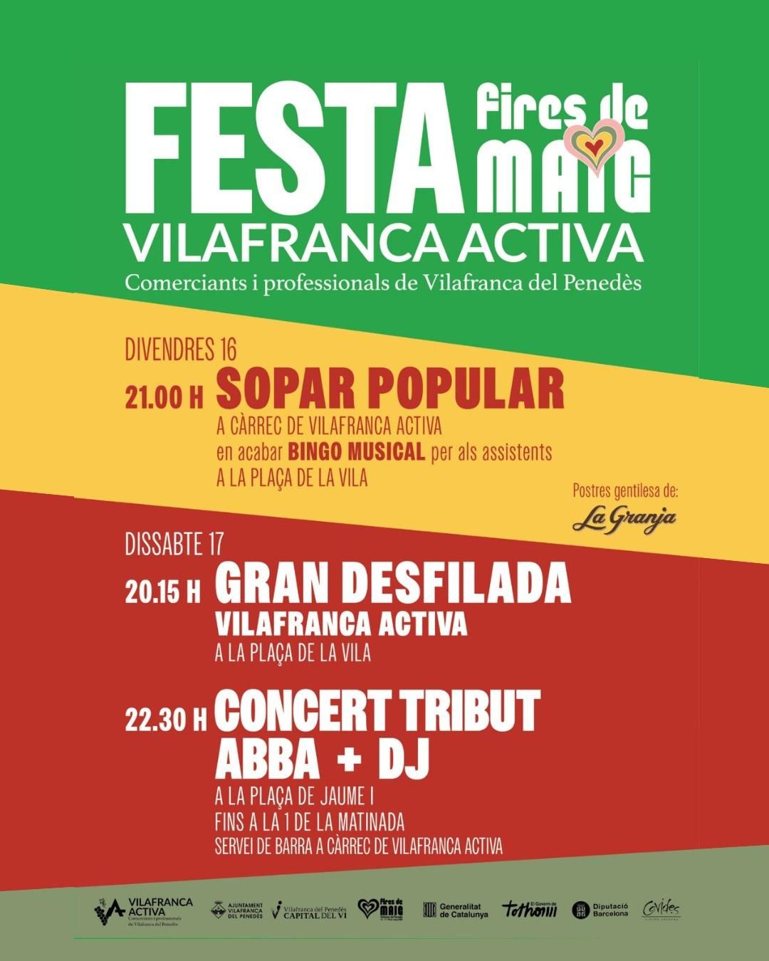 Fires de Maig de Vilafranca del Penedès cartell