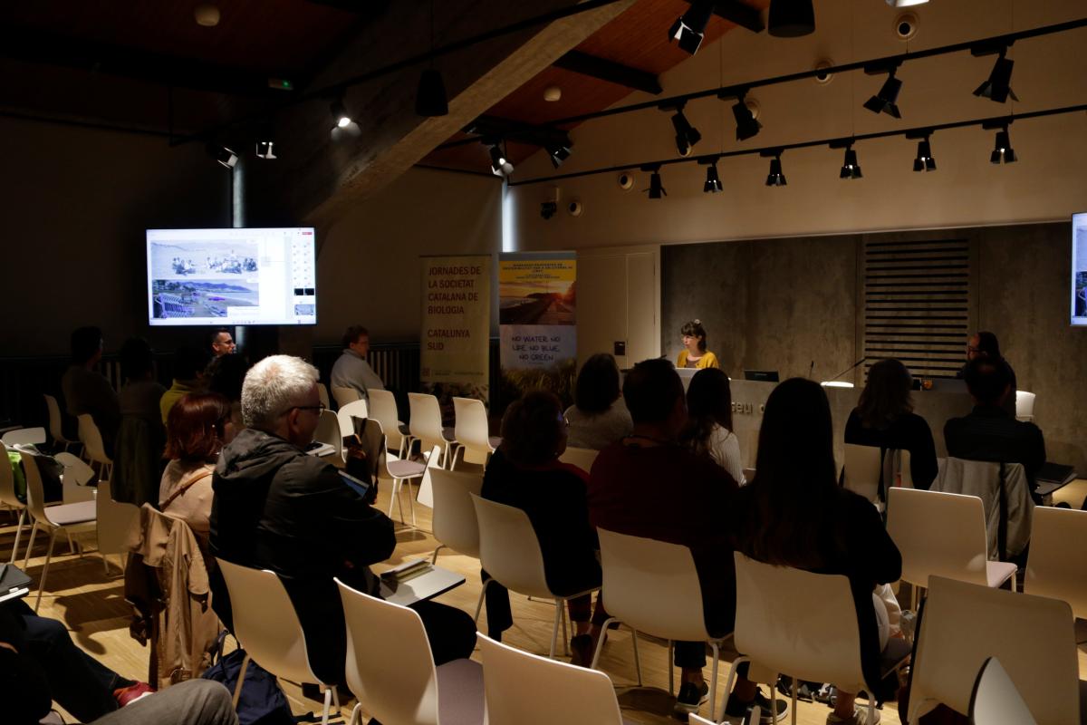 Un dels moments de la jornada 'Propostes de sostenibilitat per a un litoral al límit' organitzat per la Universitat Rovira i Virgili 1