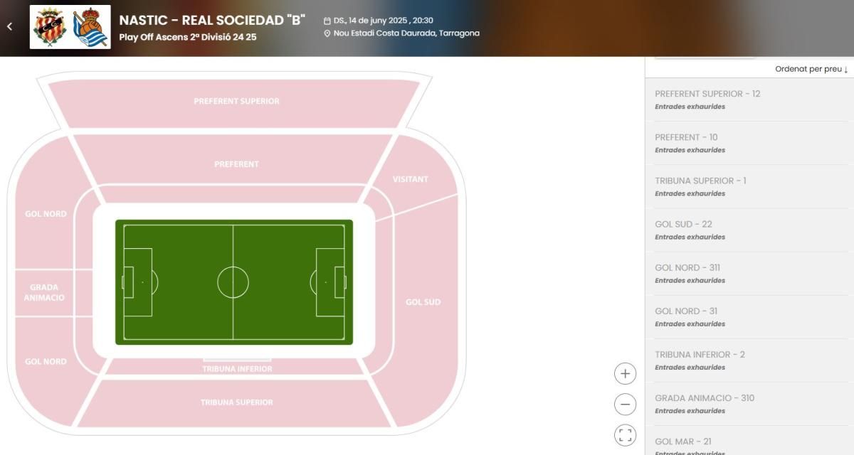 entrades-exhaurides-nastic-tarragona-real-sociedad-b