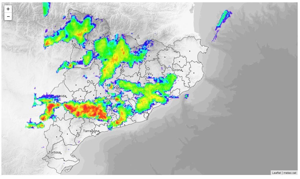 Radar de tempestes 3 de juliol de 2025 tarragona