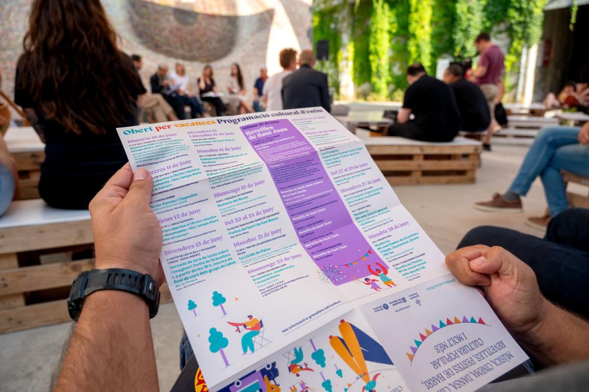 Presentación de la programación cultural de verano Abierto por vacaciones en Granollers