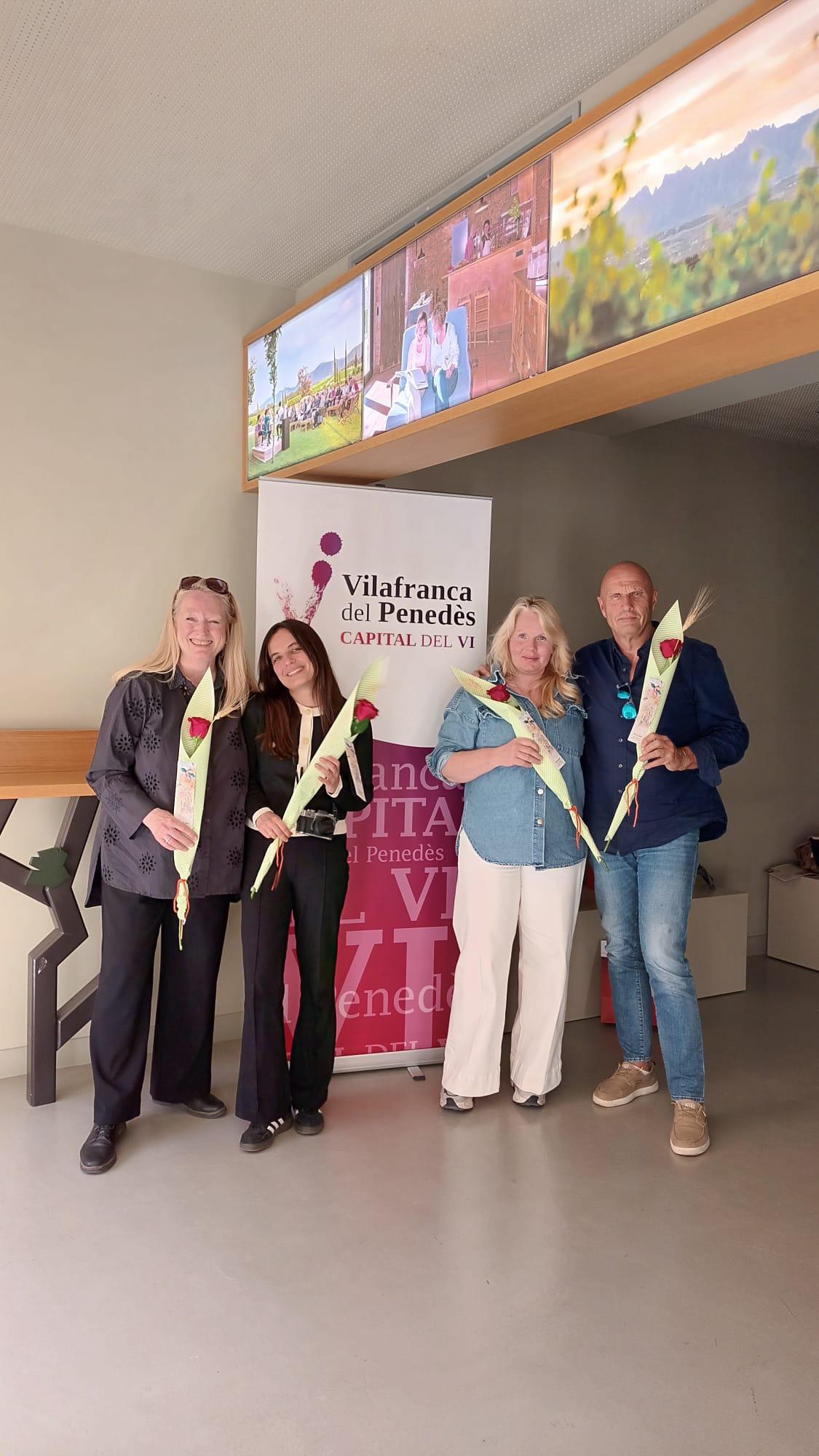 periodistes nòrdics a Vilafranca del Penedès