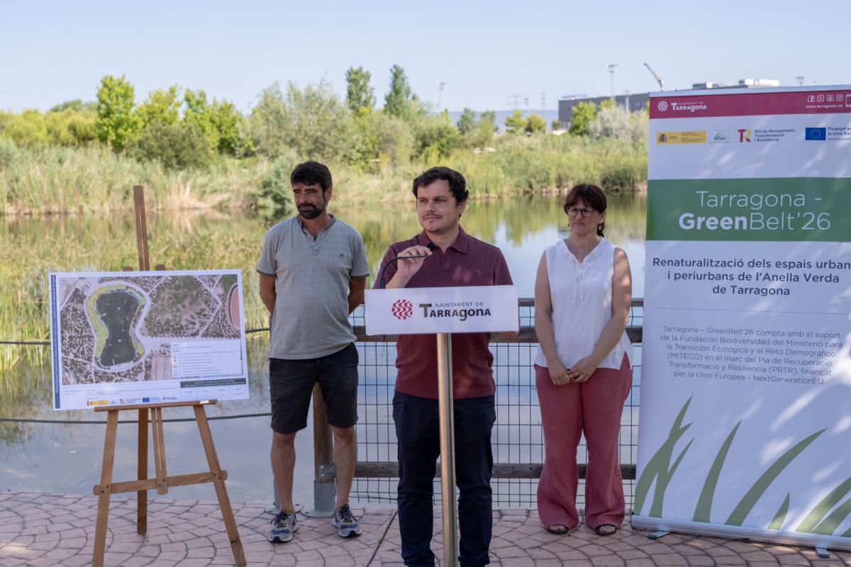 Presentación de la renaturalización de la laguna del Anillo Mediterráneo de Tarragona 1