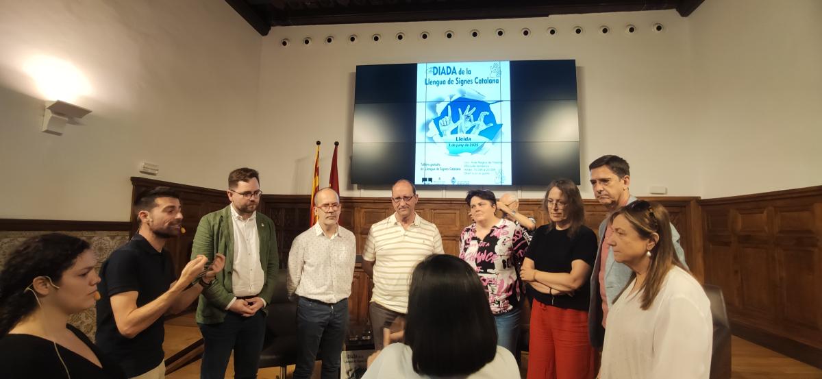 presentació actes Diada Llengua Signes Catalana Lleida