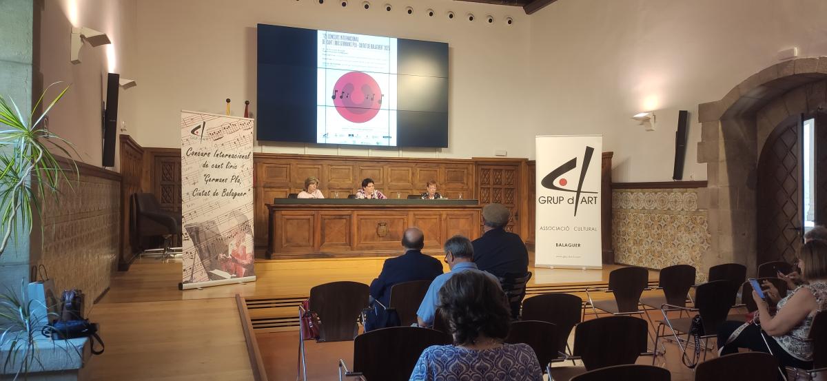 presentación Concurso Canto Lírico Germans Pla Balaguer