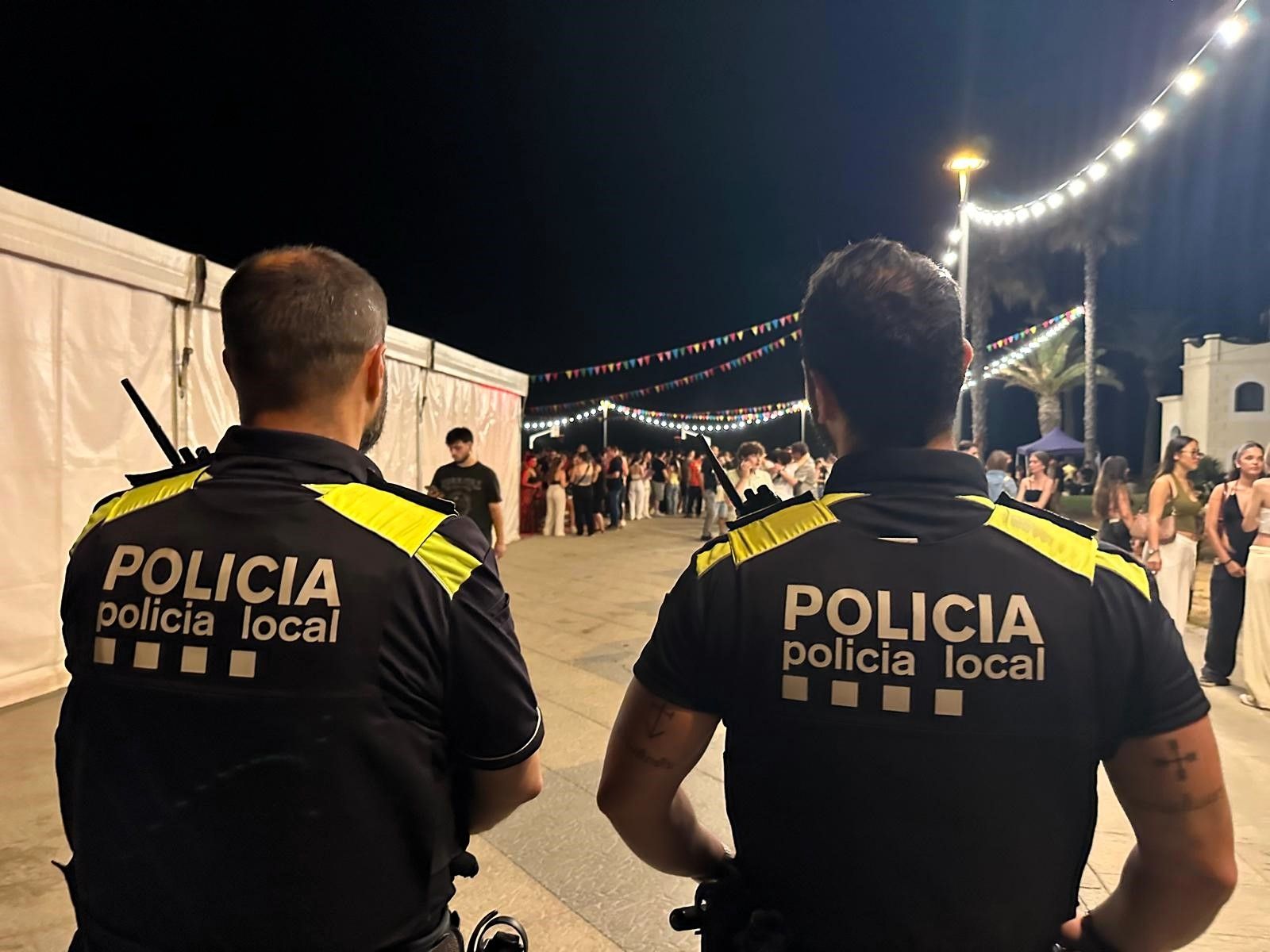 Policia Local de Torredembarra durant la Festa de Sant Joan | FOTO: Anna F. (Ajuntament de Torredembarra)