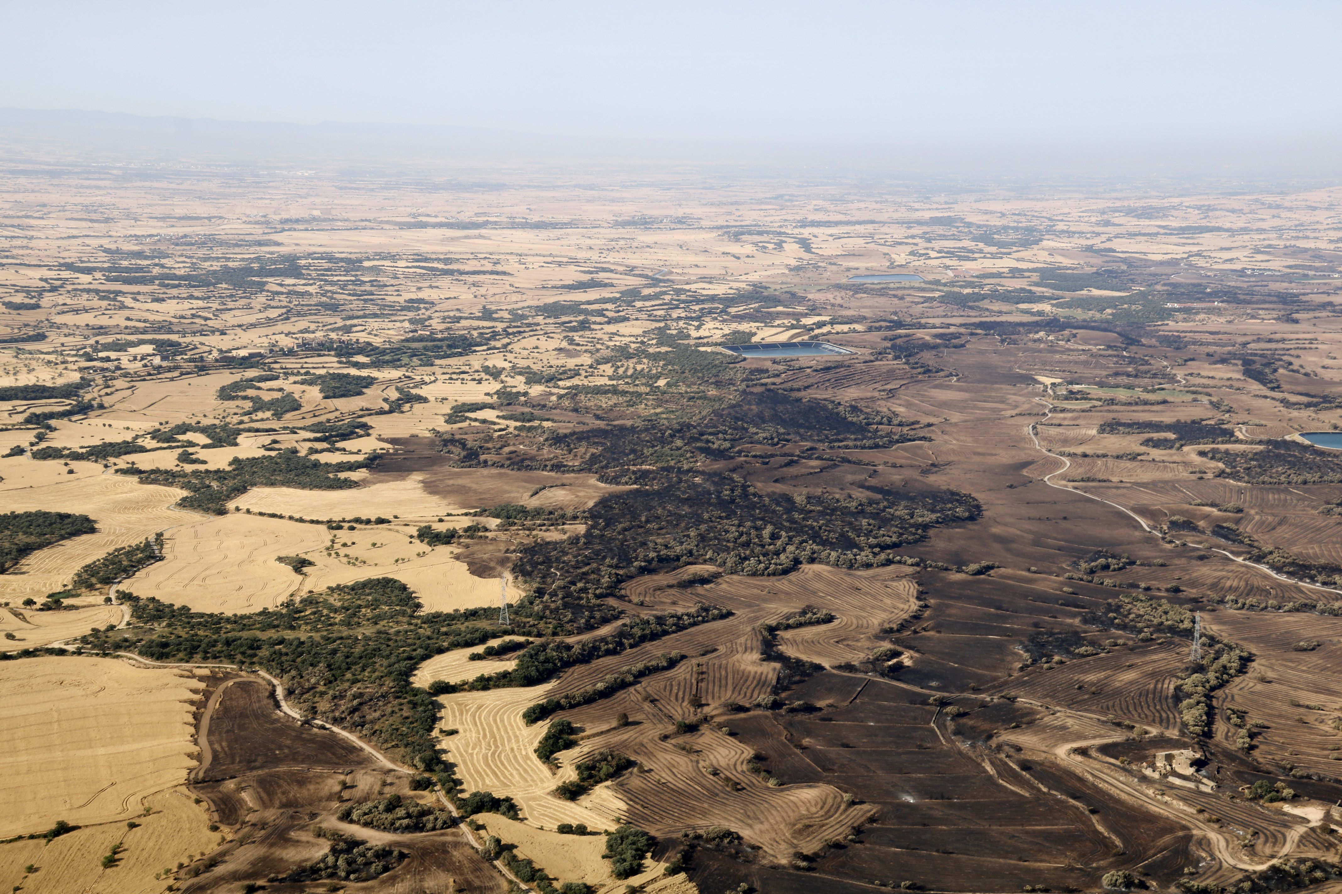 ACN / Zona on es van aturar les flames de l'incendi de Torrefeta i Florejacs
