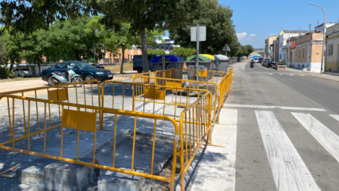 obres de remodelació de l'avinguda de Vilafranca obres de remodelació de l'avinguda de Vilafranca