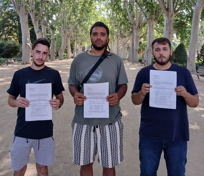 Plataforma Antirepressiva de Ponent / Los tres despedidos de Aquaservice en Lleida