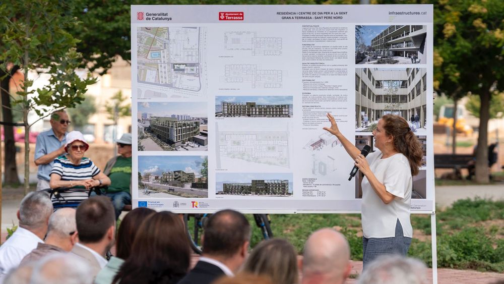 Primera pedra de la construcció de la residència i centre de dia a Sant Pere Nord de Terrassa.1 Primera pedra de la construcció de la residència i centre de dia a Sant Pere Nord de Terrassa.1